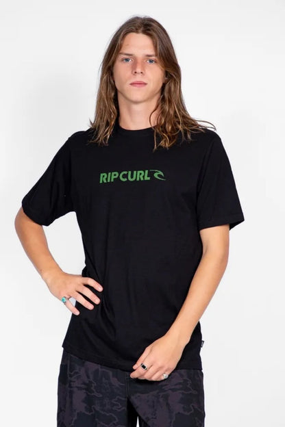 CAMISETA RIP CURL NEW ICON PRETO