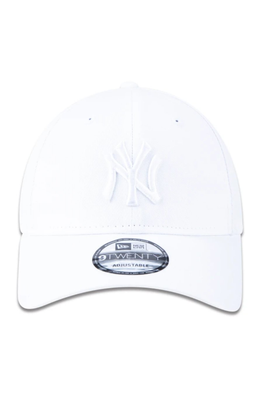 BONÉ 9TWENTY MLB NEW YORK YANKEES ABA CURVA BRANCO