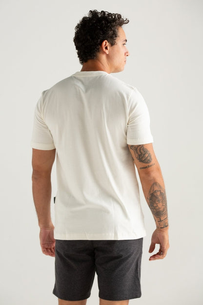 CAMISETA BASICA SLIM CONFORT OFF WHITE