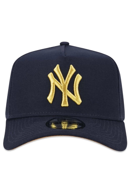 BONÉ 9FORTY A-FRAME SNAPBACK MLB NEW YORK YANKEES ABA CURVA AZUL MARINHO