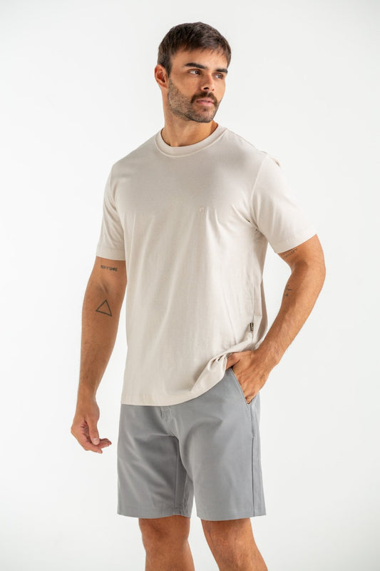 CAMISETA BÁSICA REGULAR FIO 40 CHINO