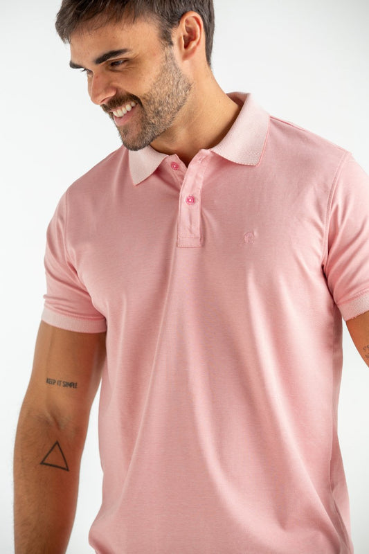 POLO OLIMPO GOLD ROSA CLARO