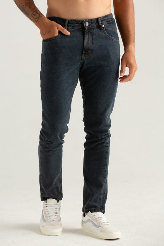 CALÇAS JEANS SLIM AZUL ESCURO
