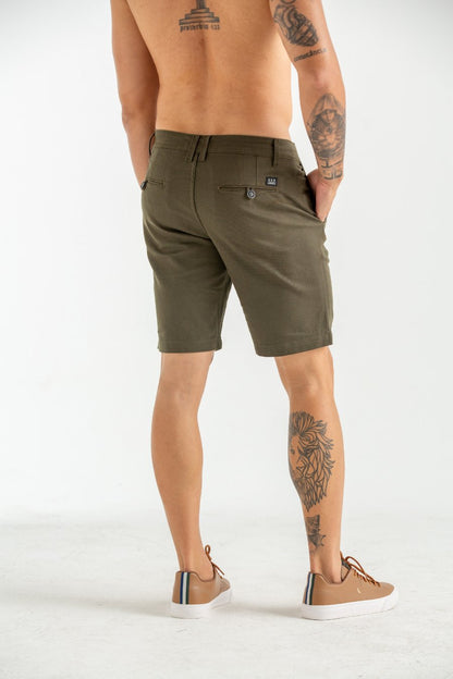 BERMUDA DE TECIDO SPORT FINO COIMBRA VERDE MUSGO