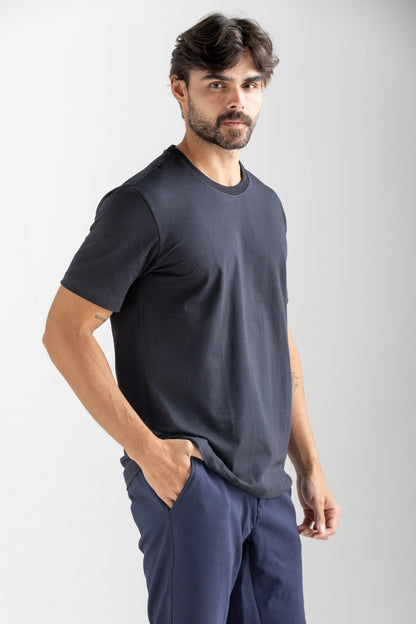 CAMISETA JACKARD PRETO