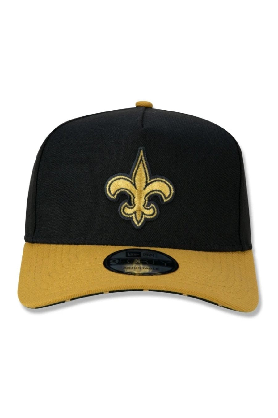 BONÉ 9FORTY A-FRAME SNAPBACK ABA CURVA NFL NEW ORLEANS SAINTS SOCCER STYLE