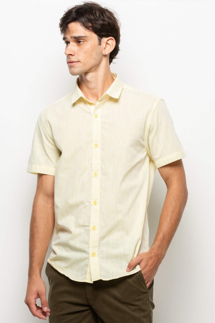 CAMISA MANGA CURTA XANTE AMARELO